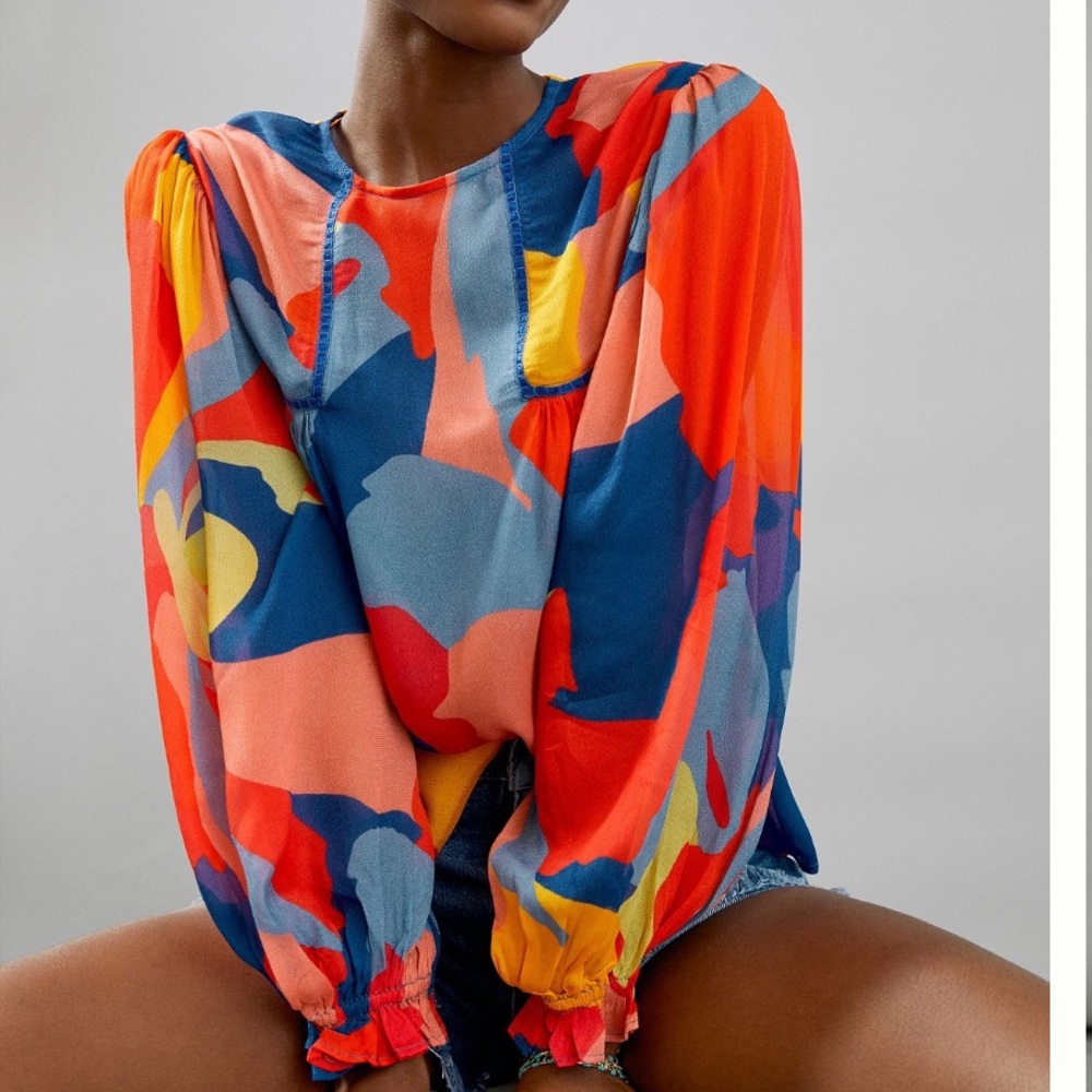 Anthropologie Miranda peasant blouse